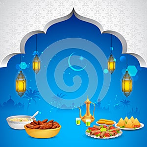 Delicious dishes for Iftar party photo