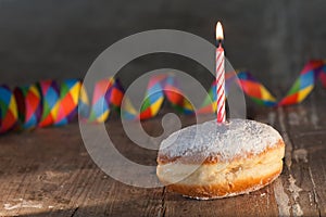 Delicious donuts for Mardi Gras