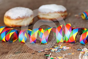 Delicious donuts for Mardi Gras