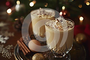 festive egg nog toast