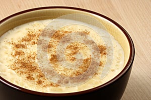 Delicious fancy rice pudding