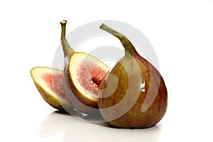 Delicious fig sliced