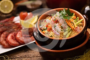 Fish couscous with prawns from Mazara del vallo