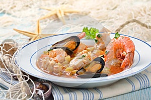 Delicious fish soup
