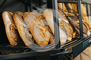 Delicious fresh bred in a bakery