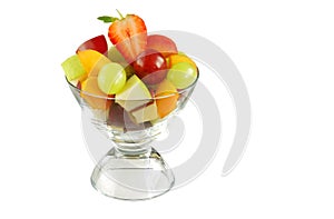 Delicious fresh fruit bowl