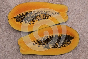 Delicious fresh papaya