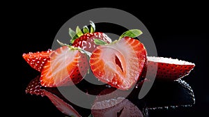 Delicious fresh red strawberry