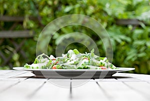Delicious fresh Salad outside