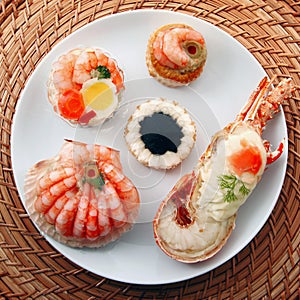 Delicious fresh specialties of shellfish