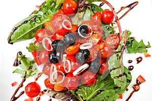Delicious fresh tomatoe salad