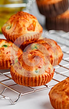Delicious freshly baked homemade Savory muffins