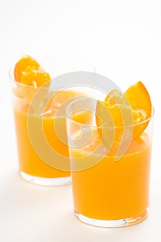 A delicious freshness orange juice