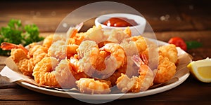 delicious fried breaded shrimp dish