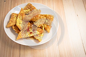 Delicious Fried dumpling crispy