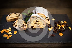 Delicious fruit cake made with dry - dried fruit