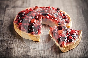 Delicious fruit tart dessert