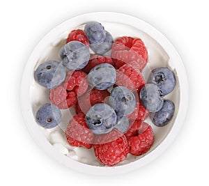 Delicious fruit youghurt