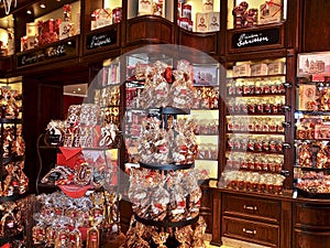 The famous Printen of Aachen, delicious gingerbread in a store