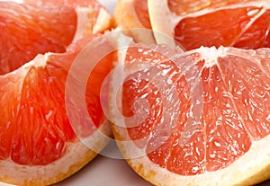 Delicious grapefruit parts