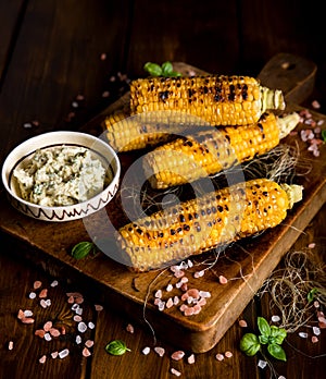 Delicious grilled corn