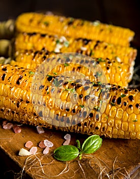 Delicious grilled corn