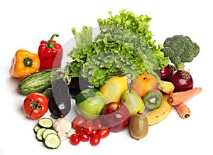 Delicious group of healthy vegetables