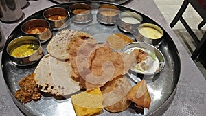 Delicious Gujarati special Bhog thali