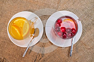 Delicious and healthy freshly prepared teas from berries and sea buckthorn.