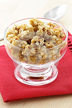 Delicious and healthy granola