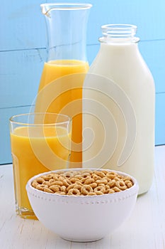 Delicious and healthy honey nuts cereal