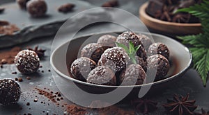 Delicious and healthy raw vegan candy balls for a sweet snack or dessert