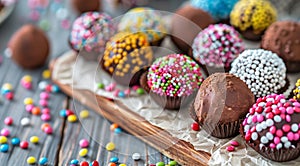 Delicious and healthy raw vegan candy balls for a sweet snack or dessert