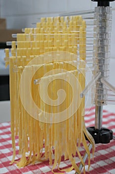 Delicious home made pasta to family photo