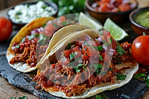 Delicious Homemade Chicken Tacos with Fresh Salsa