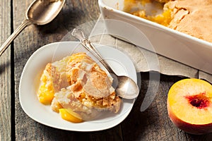 Delicious Homemade Peach Cobbler photo