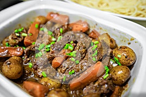 Delicious homemade slow cooked beef pot roast