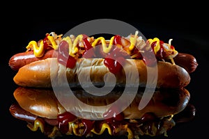 Delicious Hotdog with Tasty Toppings photo