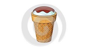 Delicious ice cream icon animation