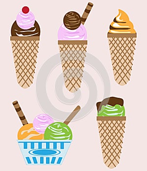 Delicious Ice-creams with variety of flavours