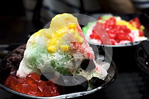 Delicious Ice Kachang Dessert photo