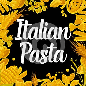 Delicious Italian pasta of best quality promotional poster