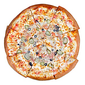 Delicious italian pizza