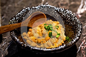 A delicious Japanese dish, natto