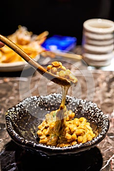 A delicious Japanese dish, natto