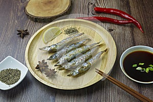 Delicious Japanese-style Rosted Capelin photo