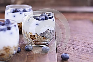 Delicious Kefir Yogurt and Chia Parfait