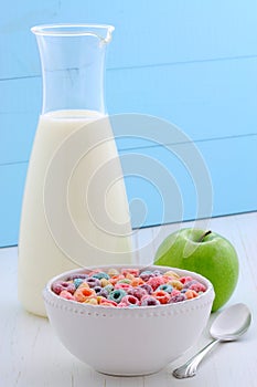 Delicious kids cereal loops