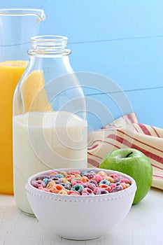 Delicious kids cereal loops