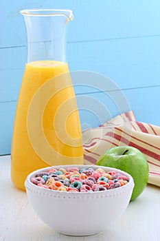 Delicious kids cereal loops